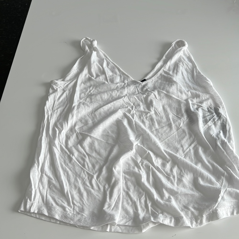 COPY - Paige white tank with knot detail